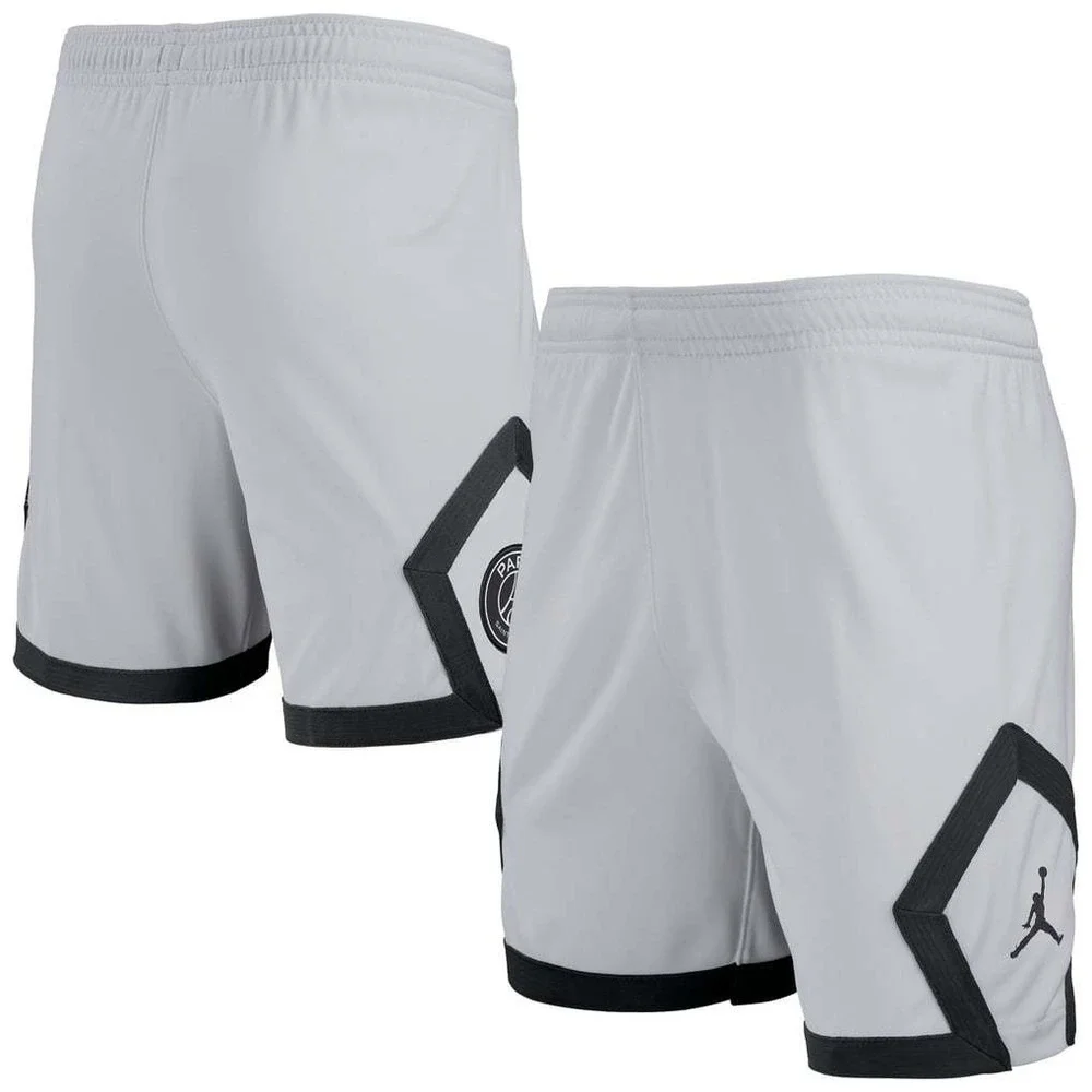 Jordan Paris Saint Germain PSG Away Performance Stadium Shorts Gray XL Slim